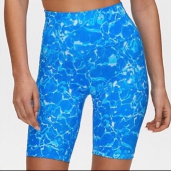 Aritzia TNA Bike Shorts splash blue size small - Picture 2 of 6